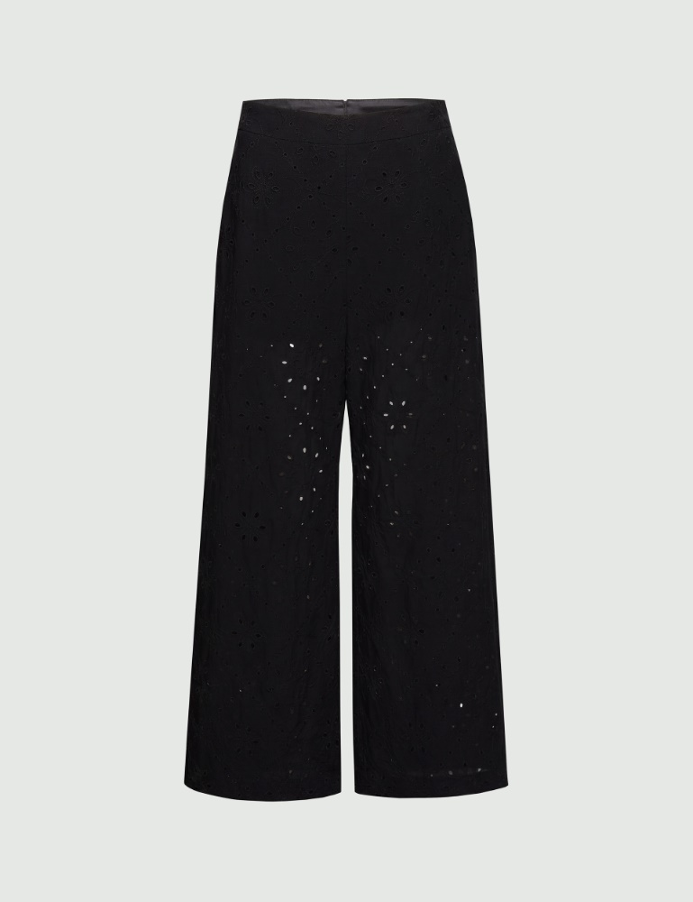 Hose aus Musselin in der Optik von St. Galler Spitze - Marella