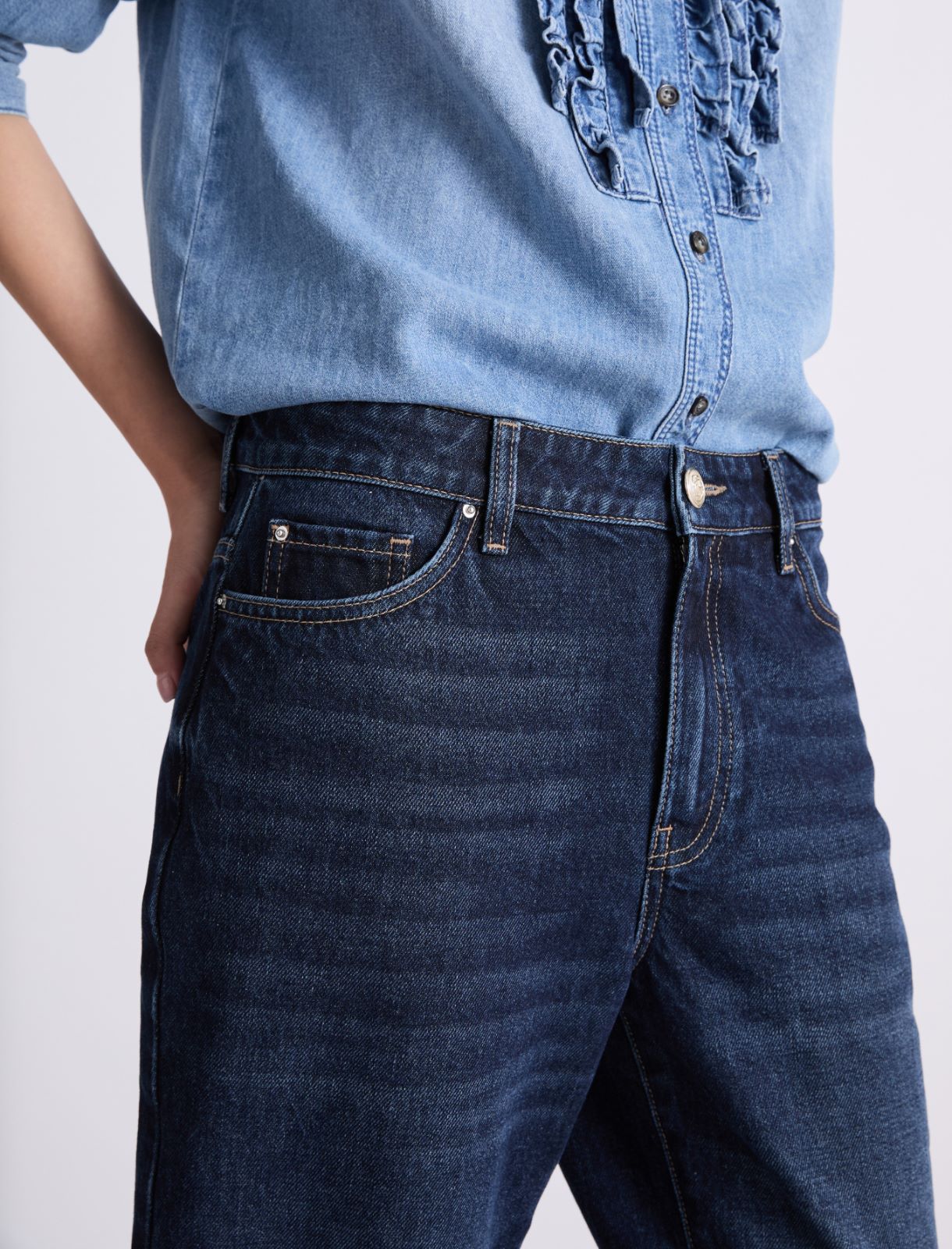 Straight-Fit-Jeans - BLAU - Marella - 5