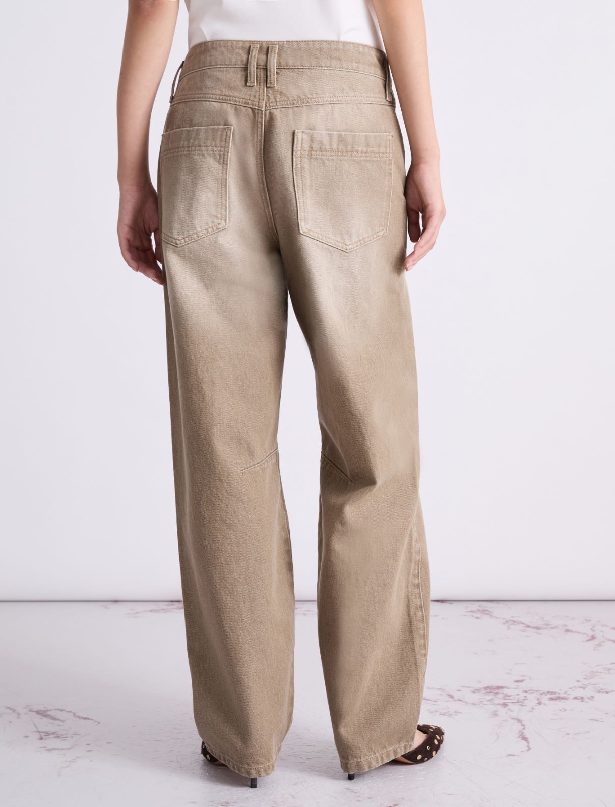 Barrel-Jeans im Loose Fit - BEIGE - Marella - 3