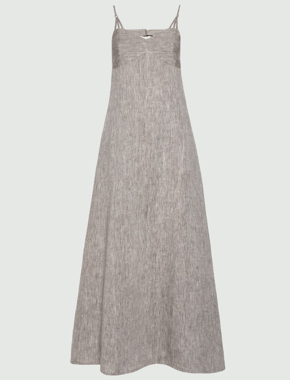 Long linen dress - BROWN - Marella