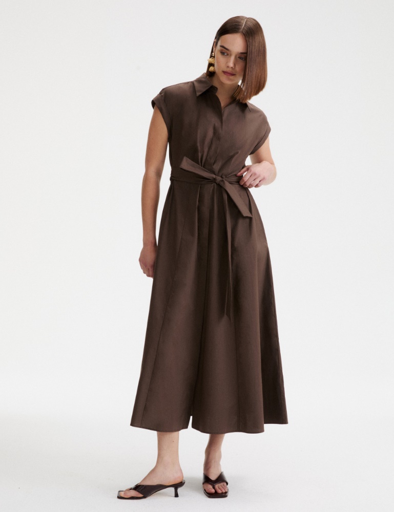 Hemdblusenkleid aus Popeline - Marella