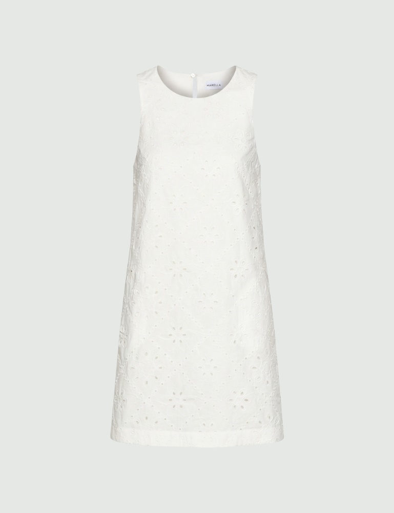 Ausgestelltes Kleid aus Musselin in der Optik von St. Galler Spitze - Marella