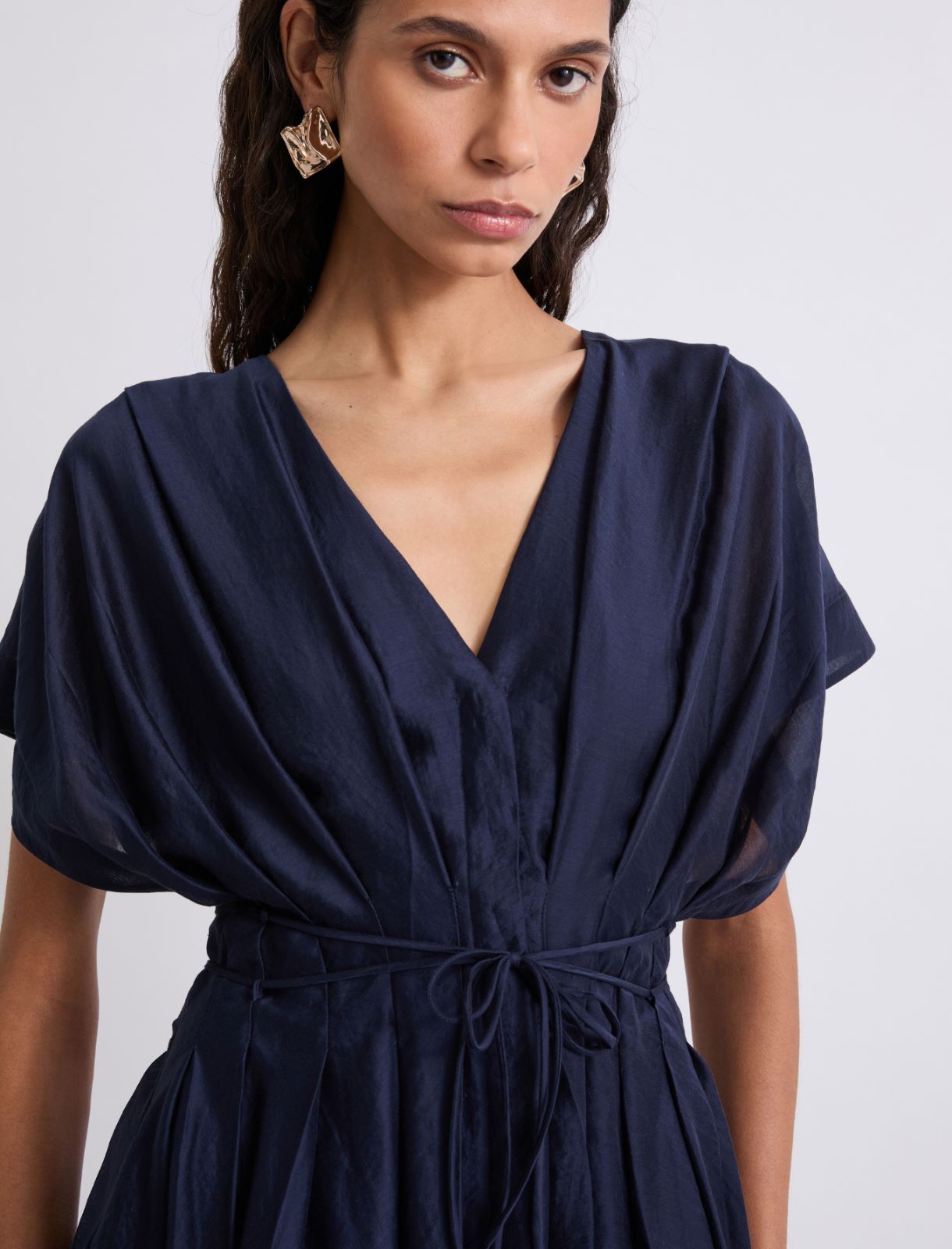 Organza dress - MIDNIGHTBLUE - Marella - 5