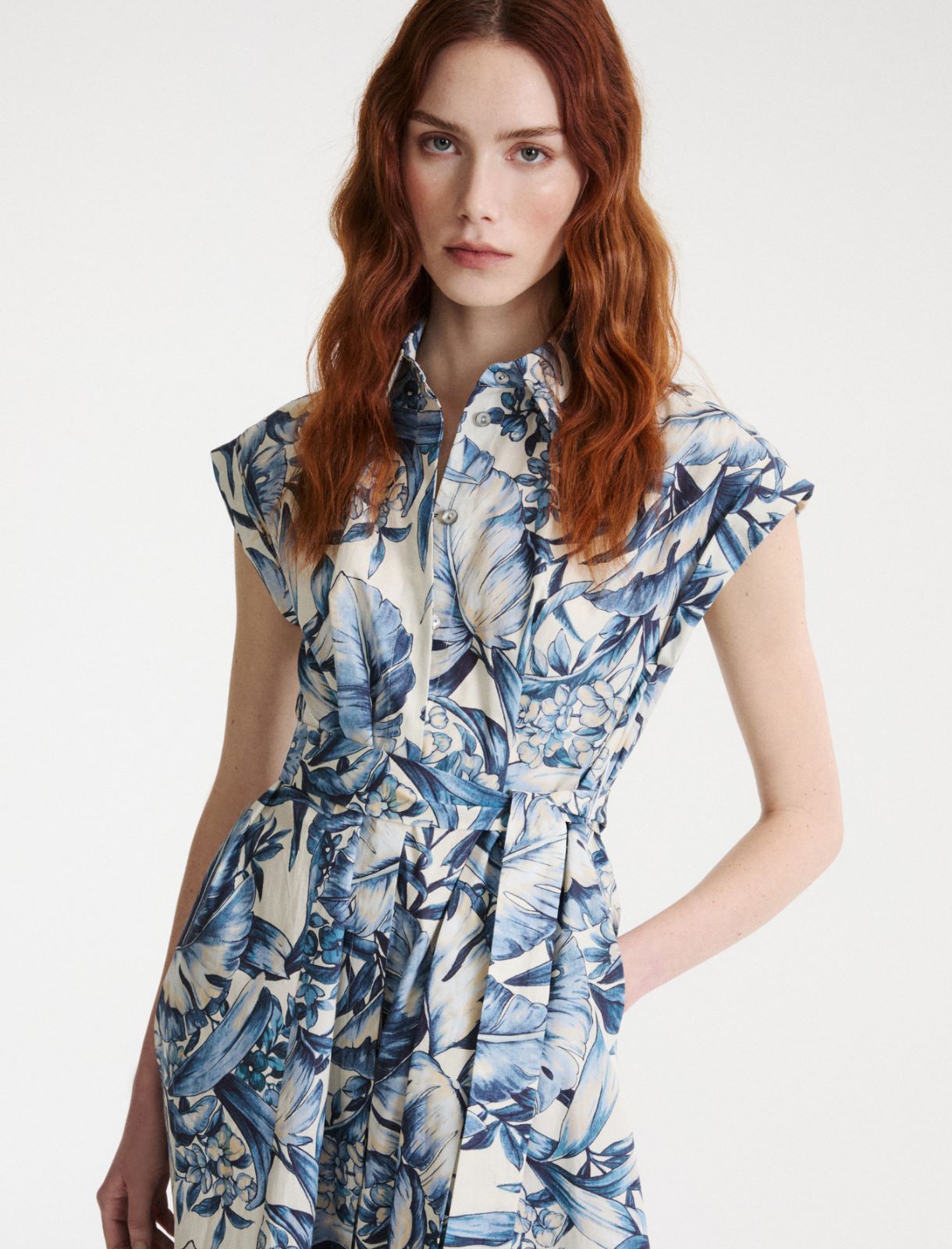 Chemise imprimée - Azure - Marella - 5