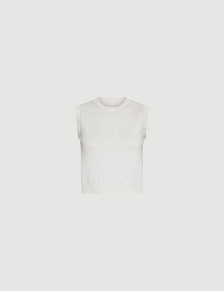 Sleeveless cotton and silk top - Marella