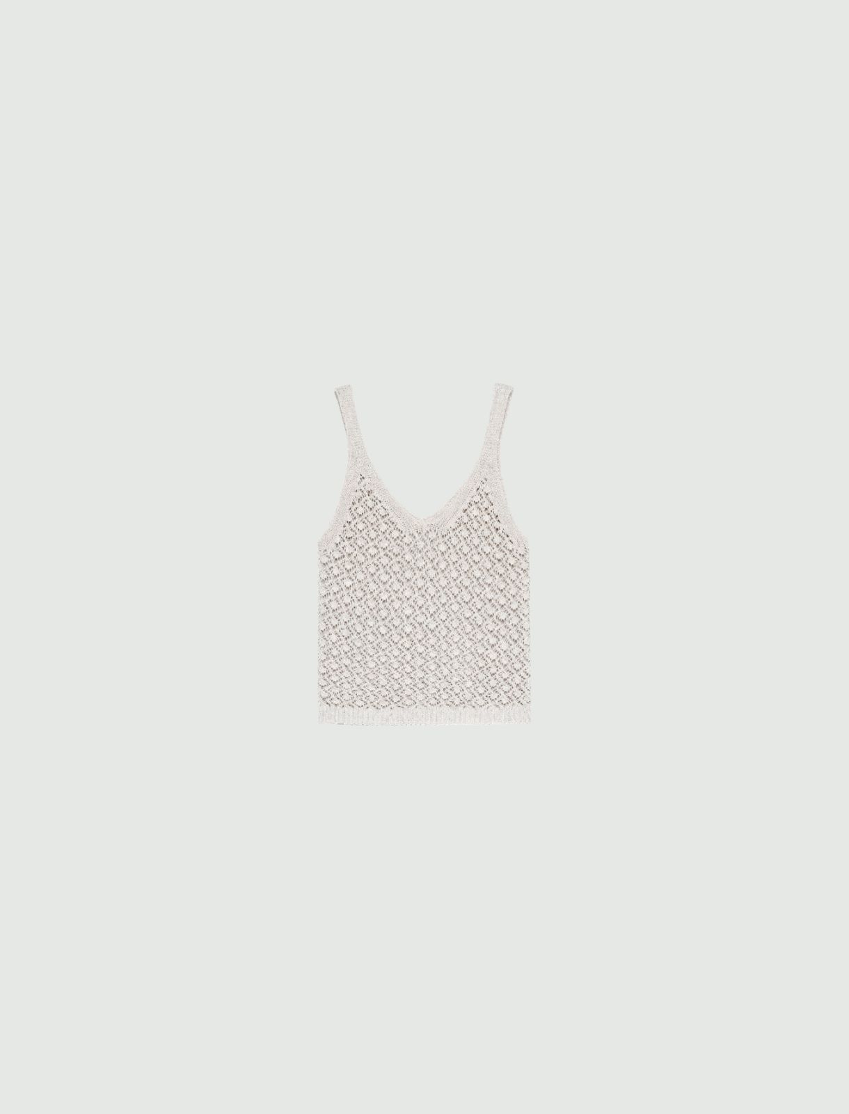 Openwork top - CREAM - Marella