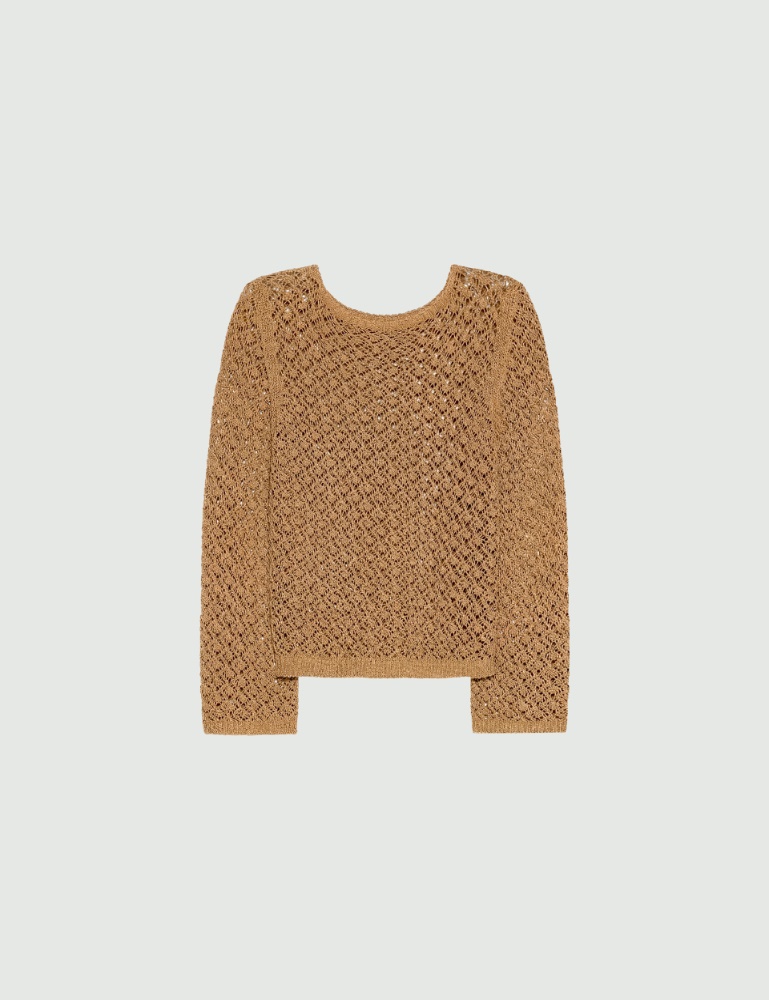 Boxy-Pullover mit Lochmuster - Marella