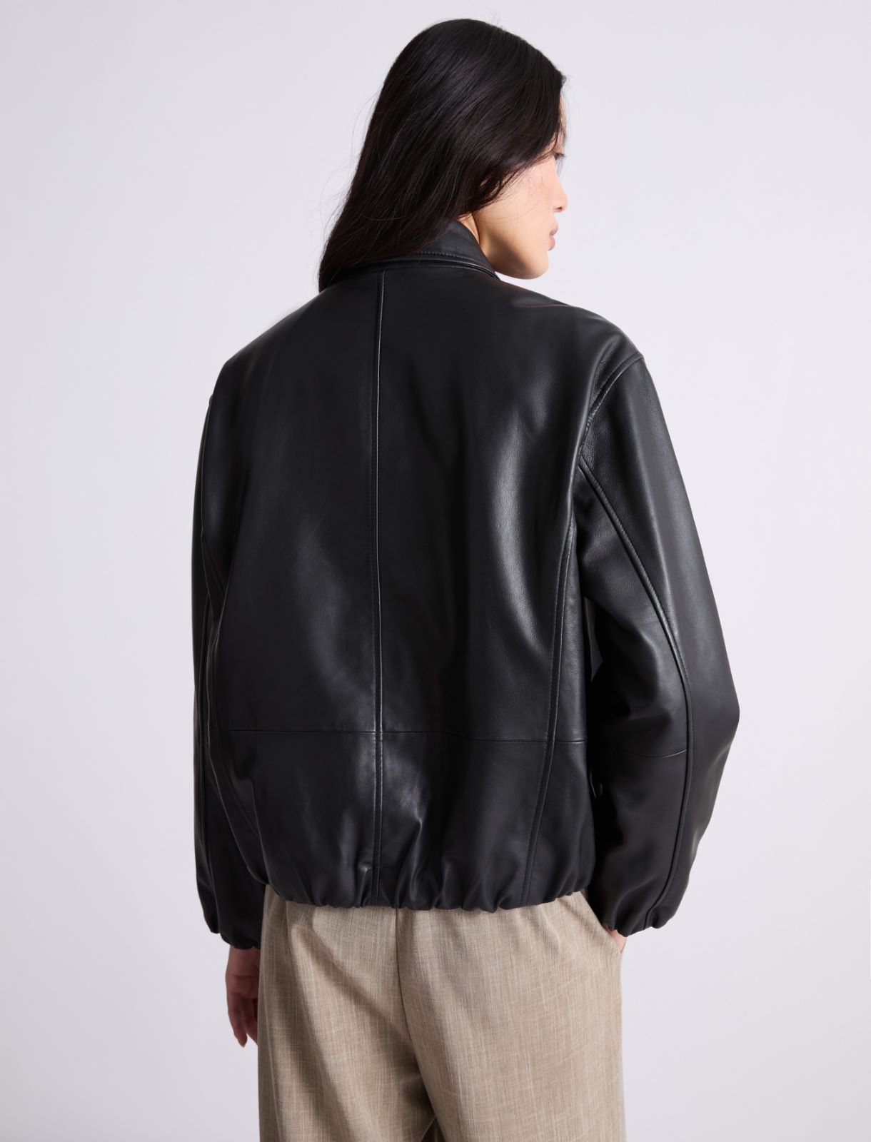 Bómber de napa - NEGRO - Marella - 3