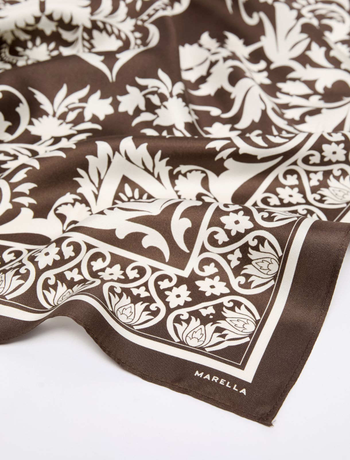Silk scarf - CHOCOLATE - Marella - 2