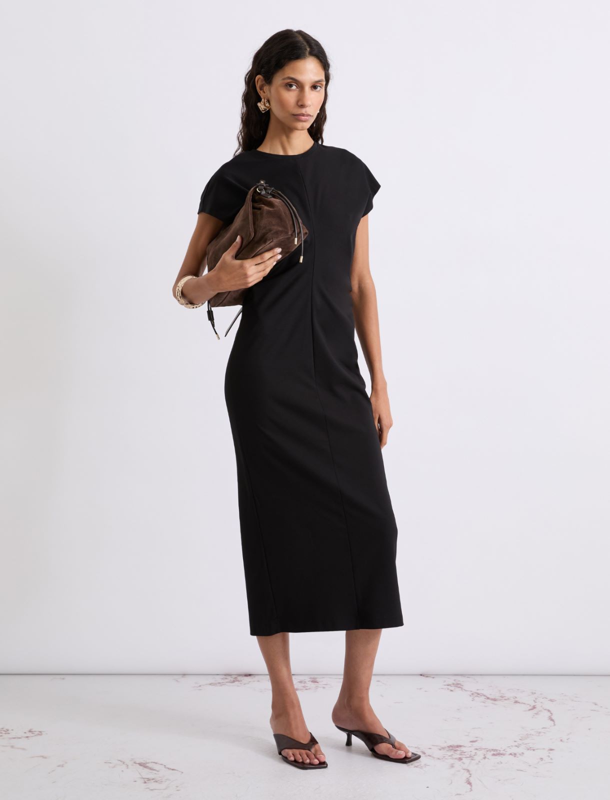 Jersey midi dress - BLACK - Marella - 2