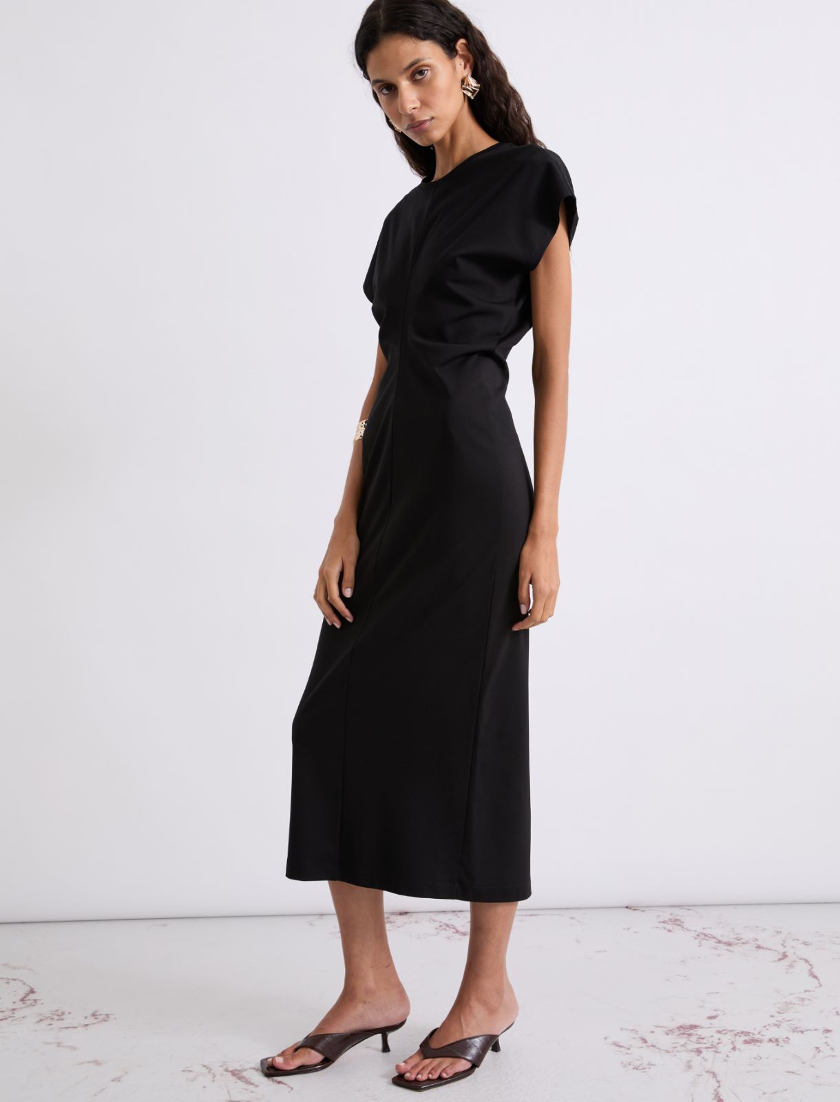 Jersey midi dress - BLACK - Marella - 4