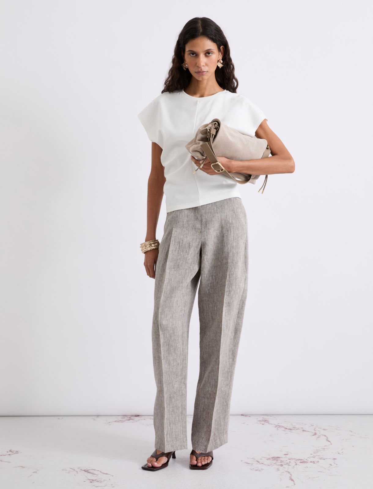 Milano-knit jersey T-shirt - WHITE - Marella - 2