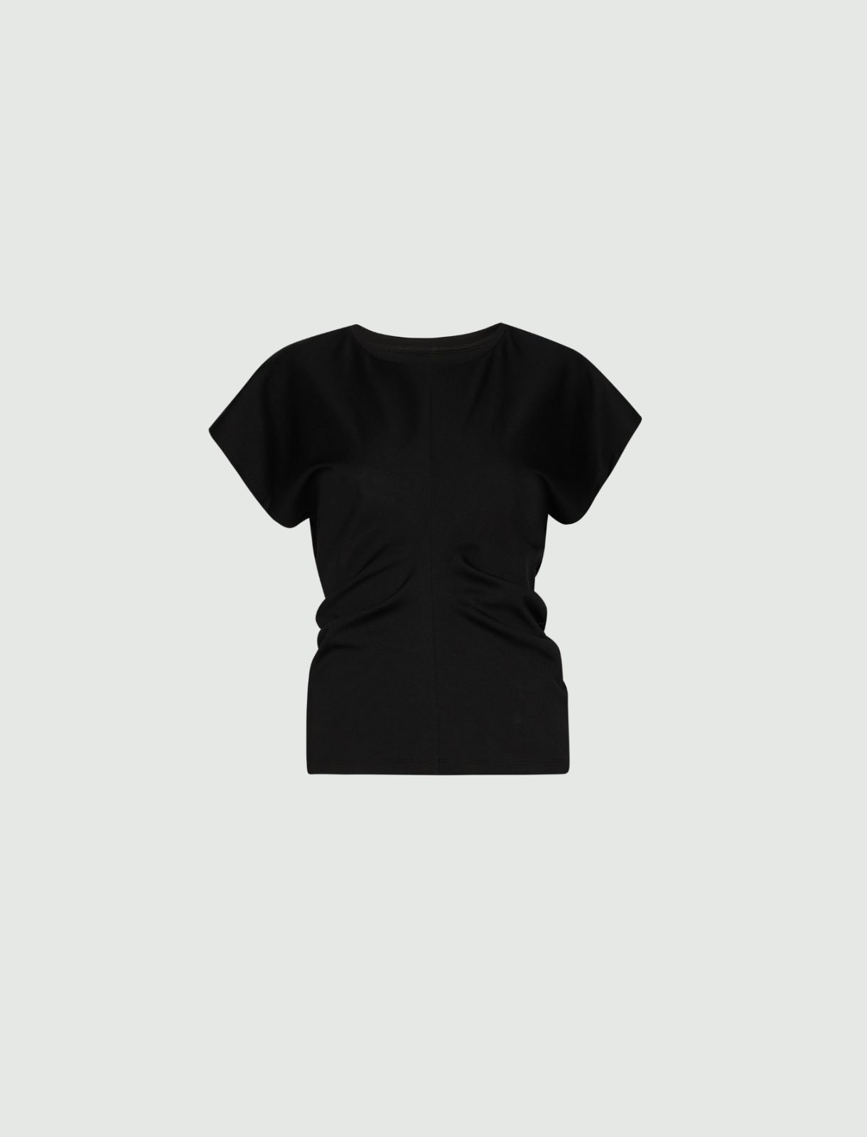 Milano-knit jersey T-shirt - BLACK - Marella