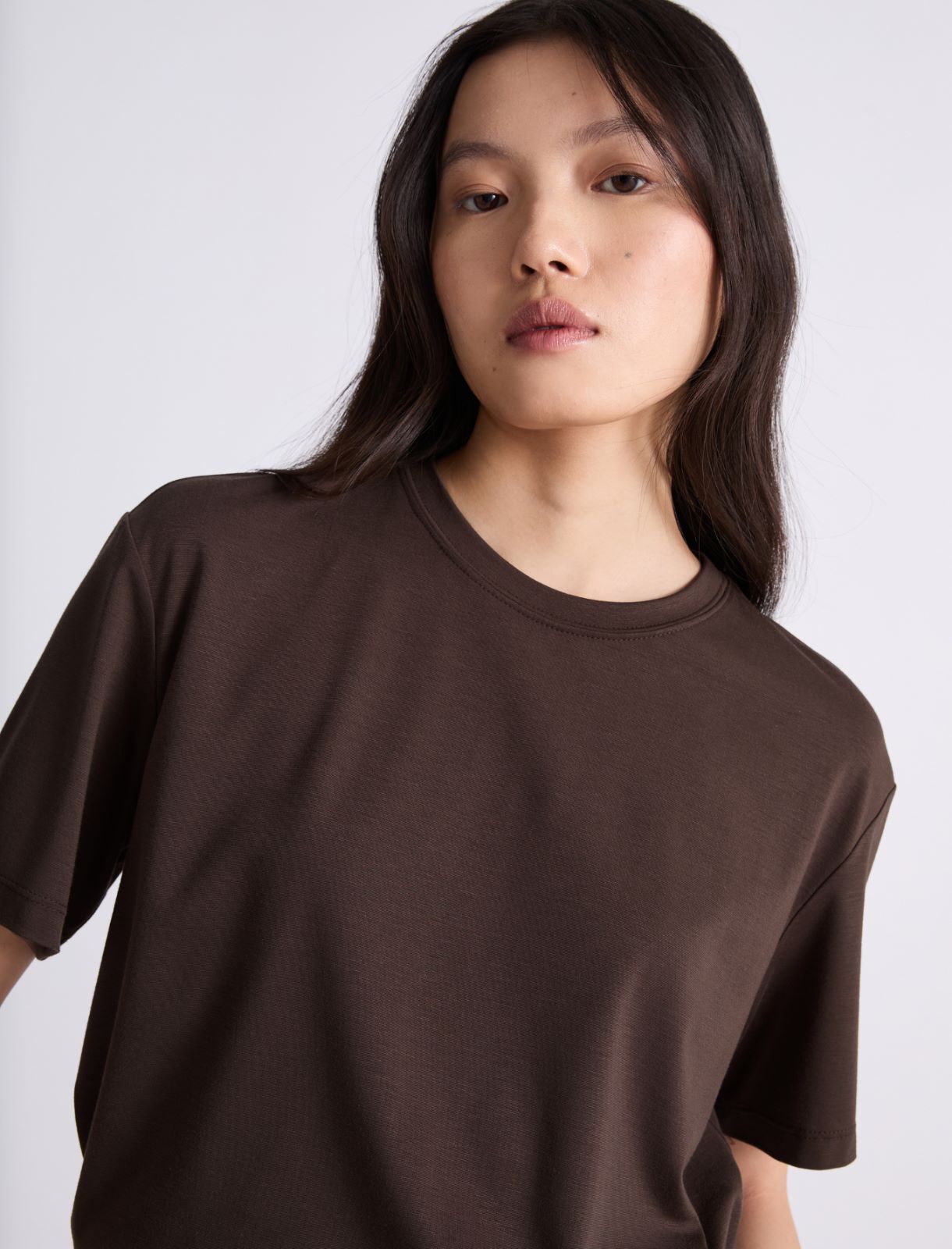T-shirt boxy - CHOCOLAT - Marella - 5