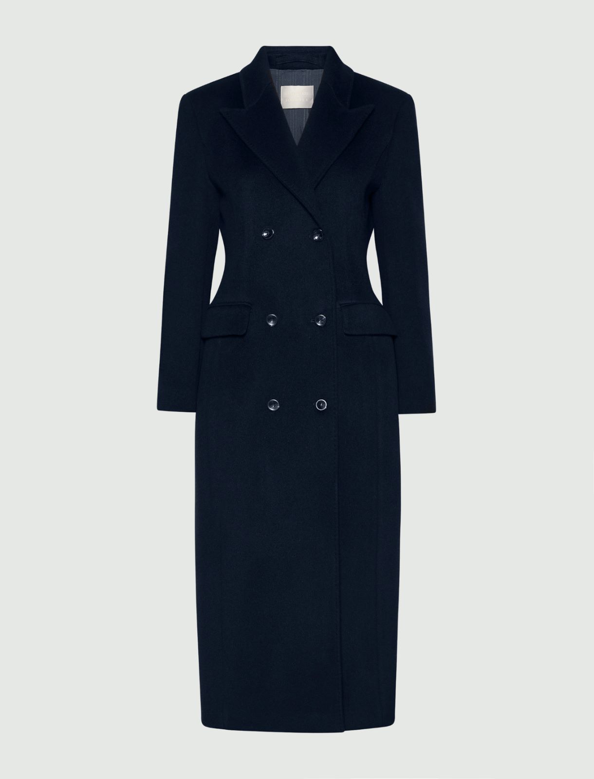Pure wool double-breasted coat - NAVY - Marella