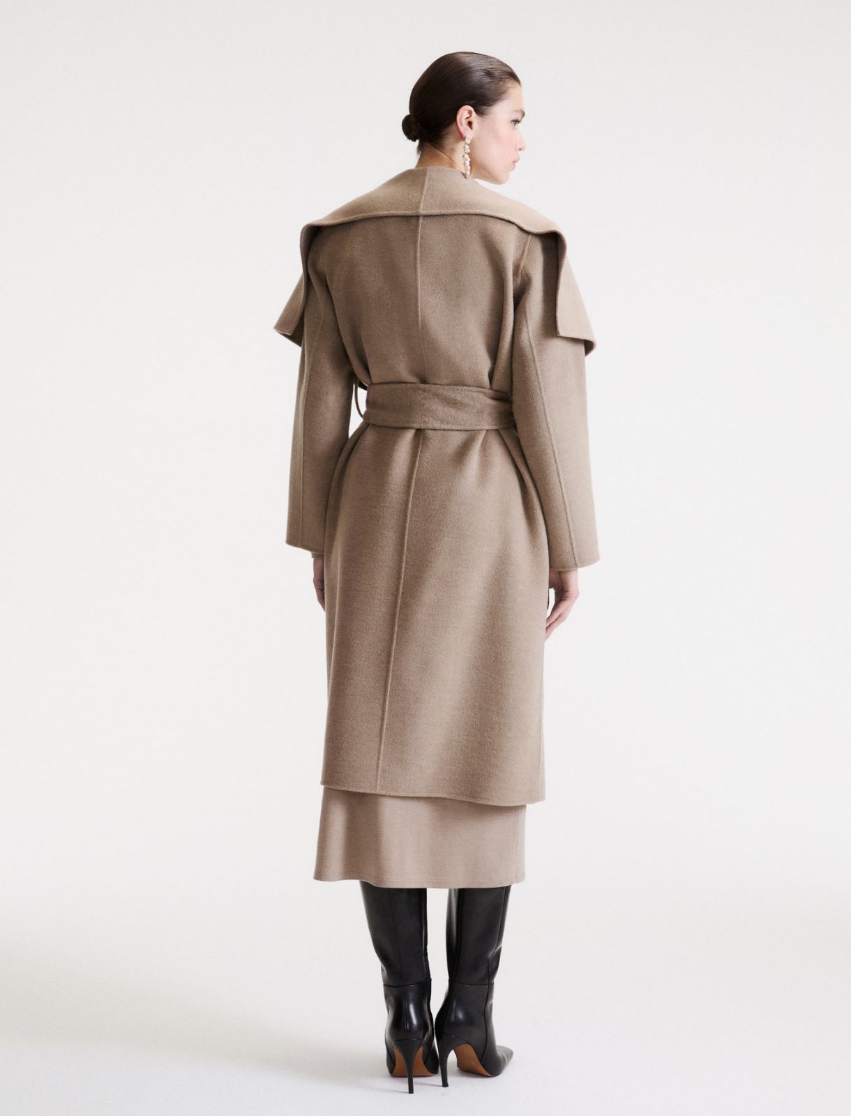 Manteau en pure laine - GRIS TOURTERELLE - Marella - 3