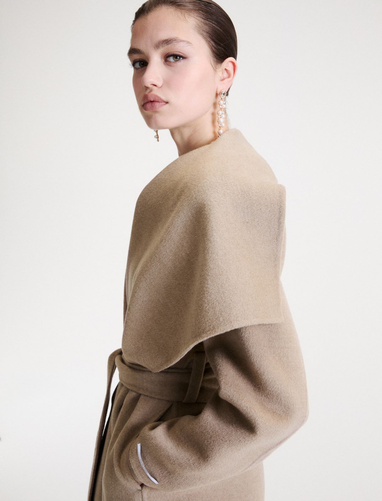 Manteau en pure laine - GRIS TOURTERELLE - Marella - 5
