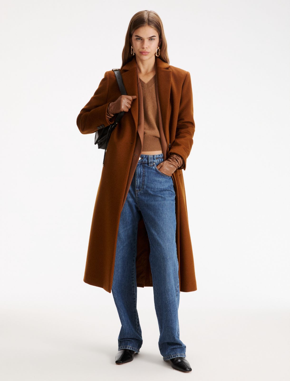 Manteau en laine et cachemire - COGNAC - Marella - 2