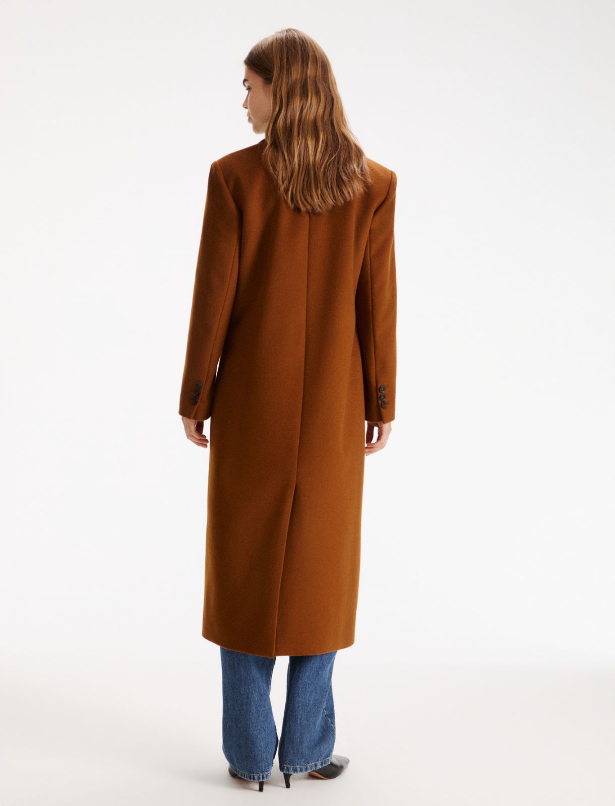 Manteau en laine et cachemire - COGNAC - Marella - 3