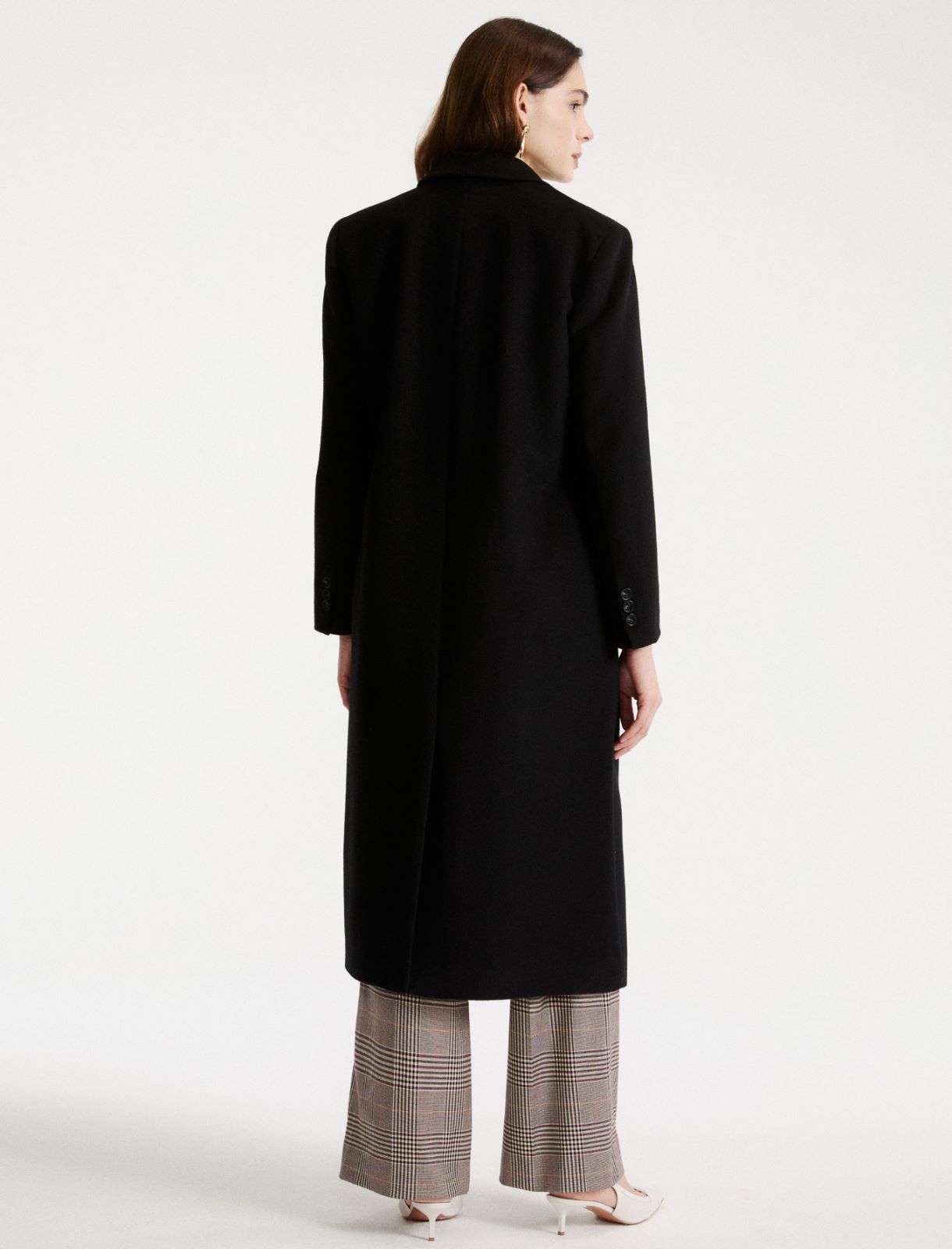 Wool and cashmere coat - BLACK - Marella - 3