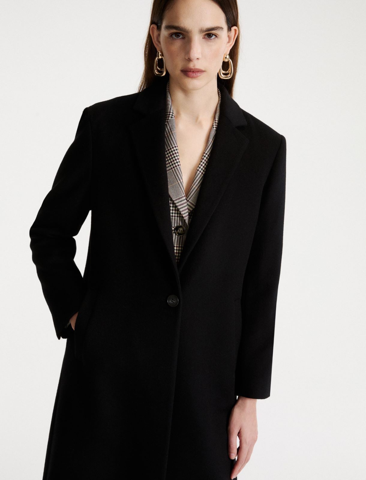 Wool and cashmere coat - BLACK - Marella - 5