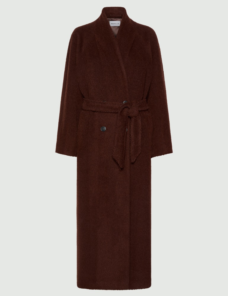 Chevron wool and alpaca coat - Marella
