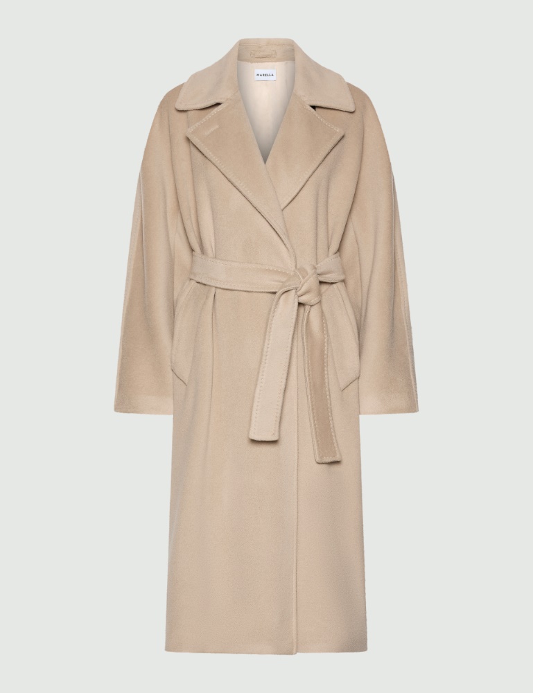 Double-breasted pure wool coat - Marella