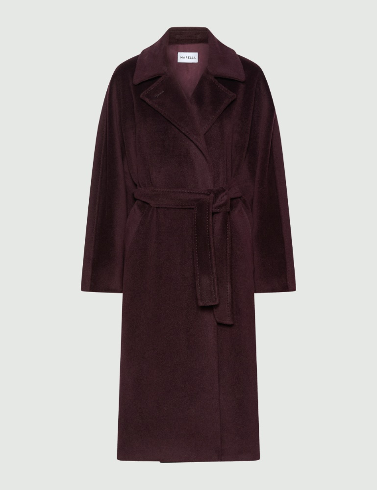 Double-breasted pure wool coat - Marella