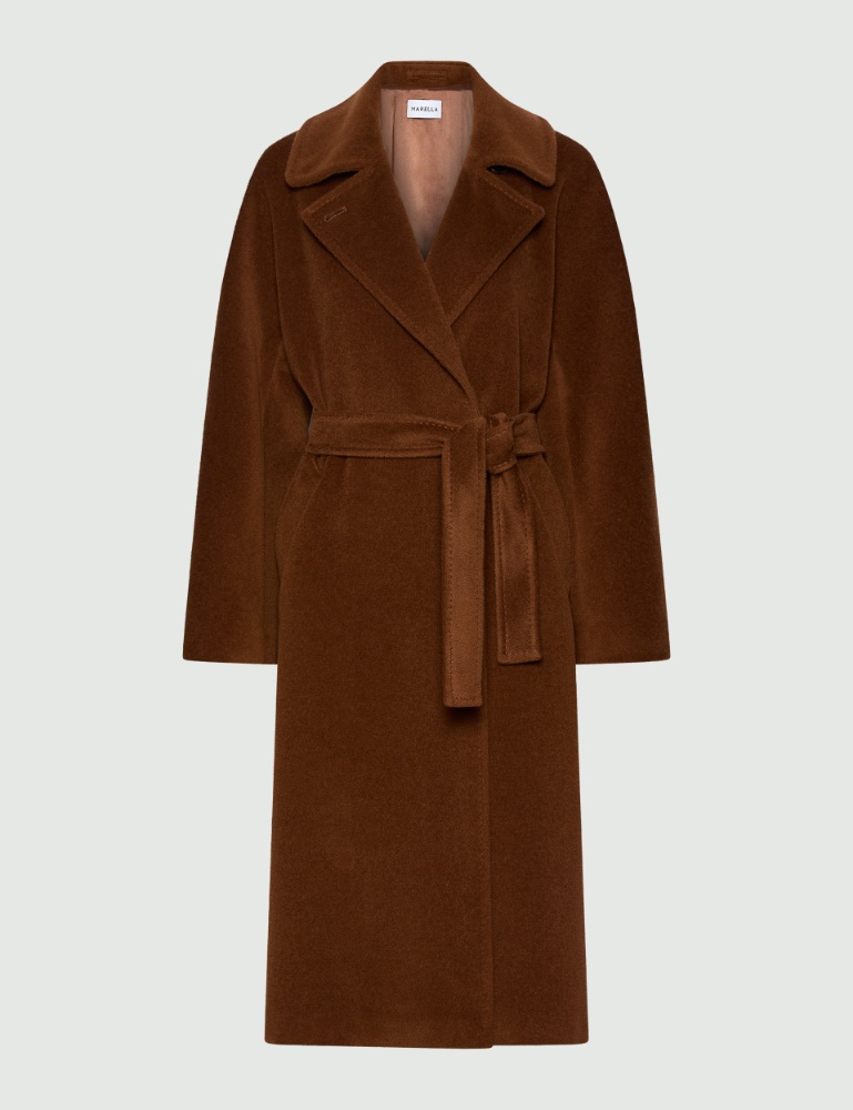 Manteau à double boutonnage en pure laine - Marella