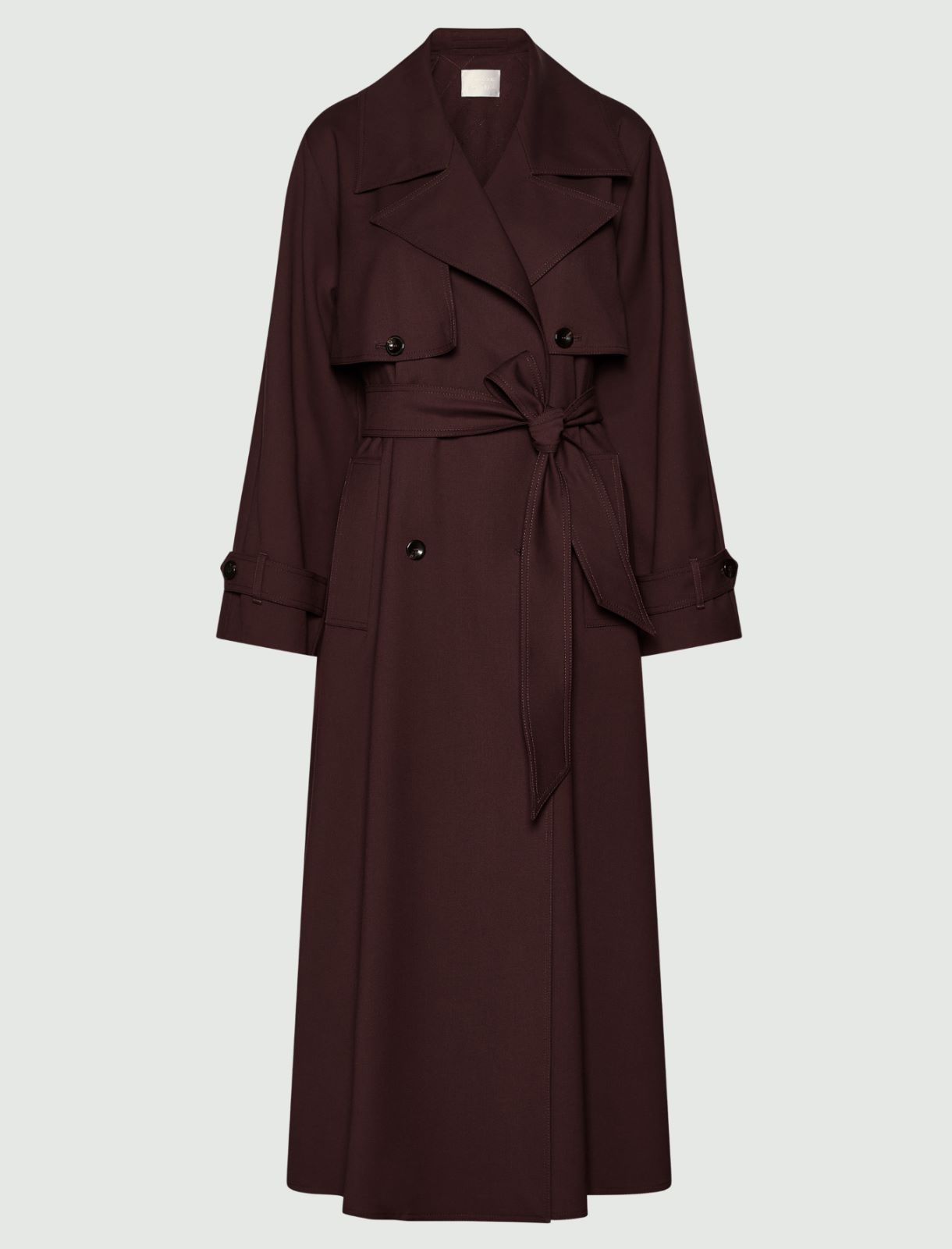 Double-breasted trench coat - CHOCOLATE - Marella