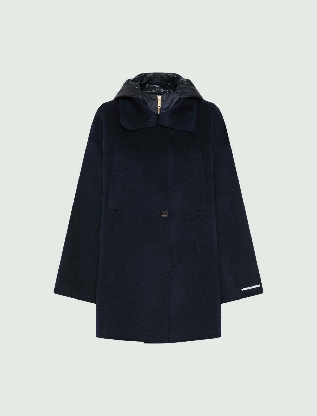Caban et cape en double de laine - BLEU NUIT - Marella