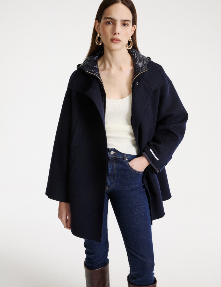 Caban et cape en double de laine - Marella
