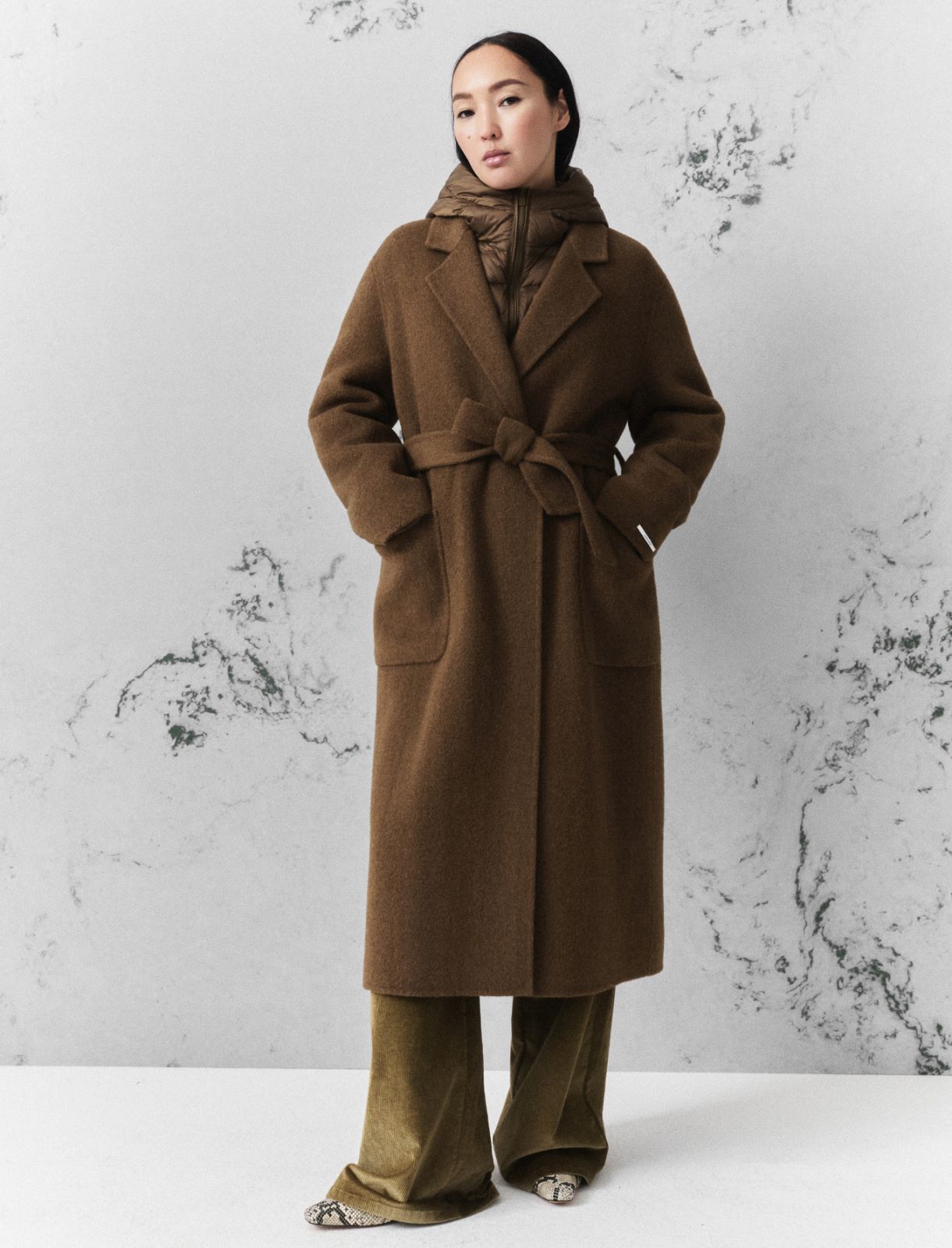 Manteau avec rembourrage amovible - VERT HUILE - Marella - 4