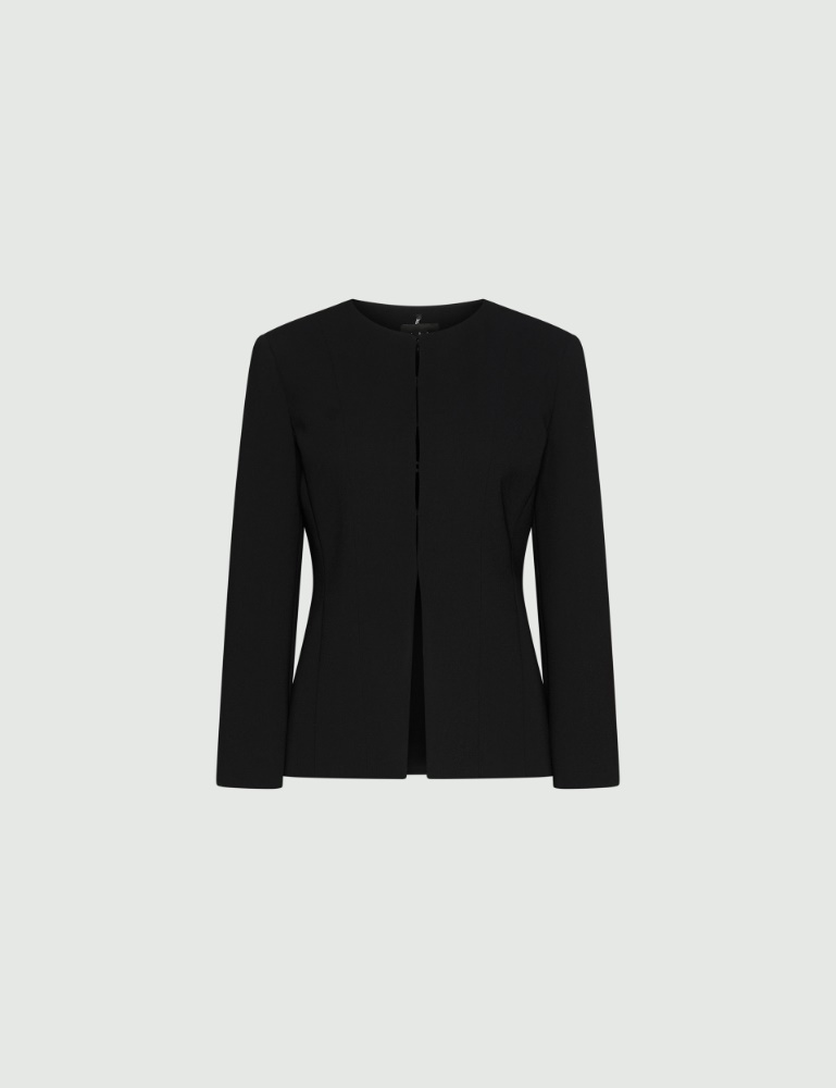 Crew-neck jacket in envers satin - Marella