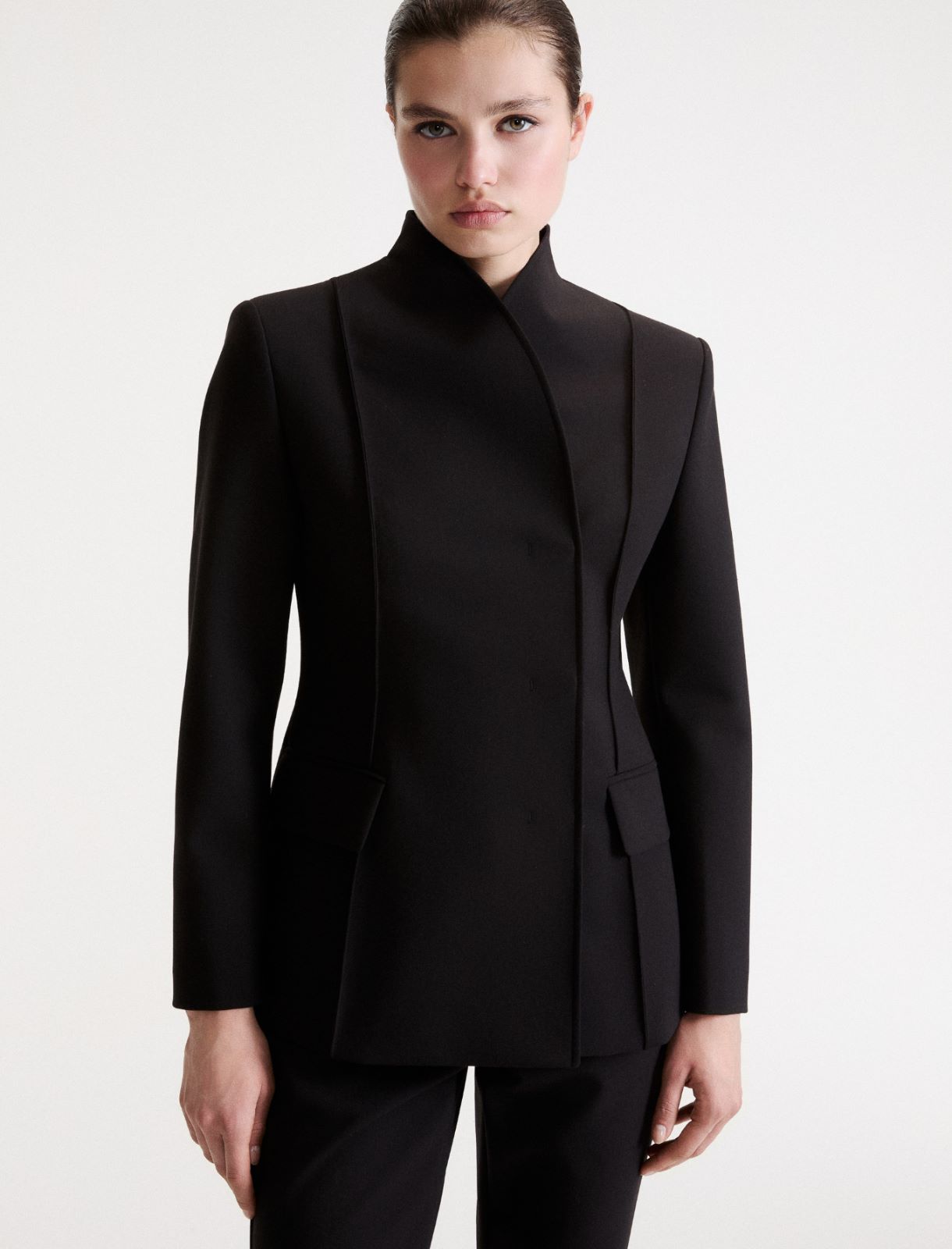Tailored cavalry jacket - BLACK - Marella - 4