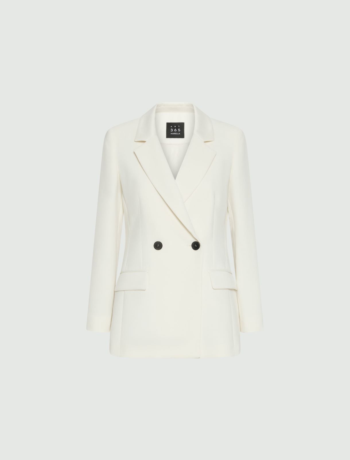 Doppelreihiger Blazer aus Envers-Satin - WOLLWEIB - Marella