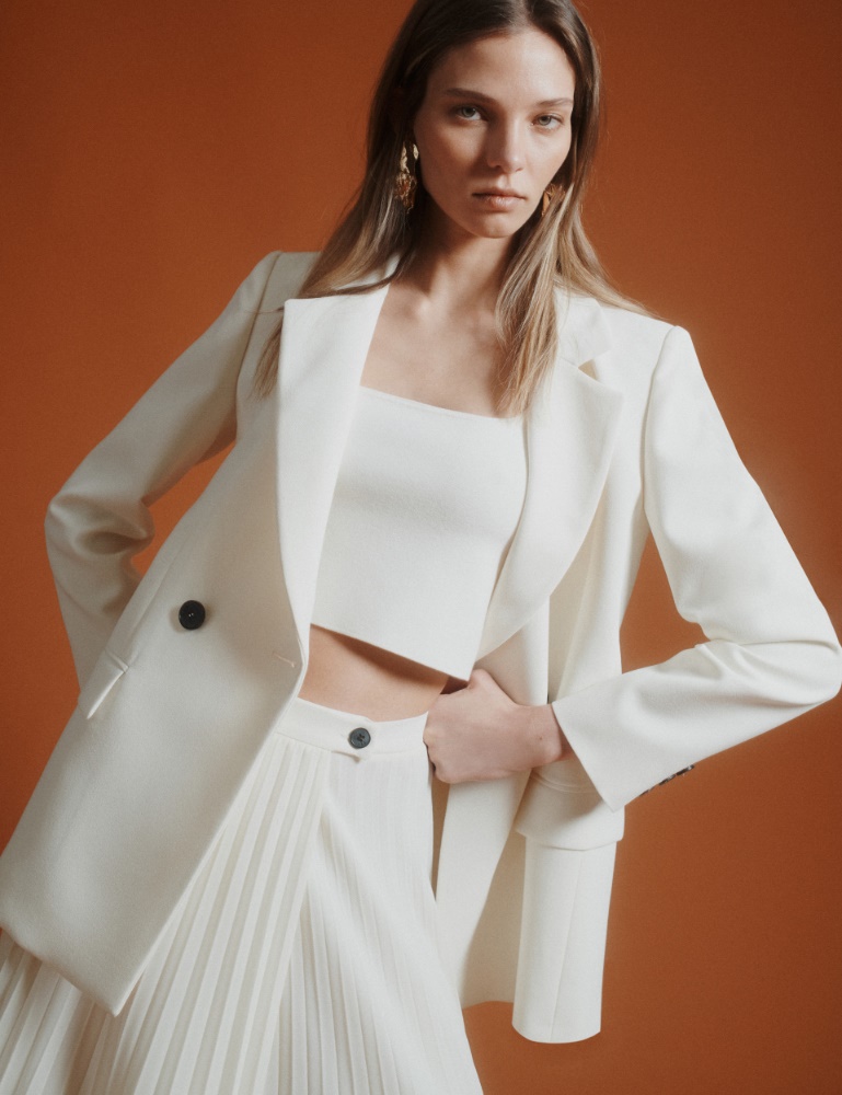 Doppelreihiger Blazer aus Envers-Satin - Marella