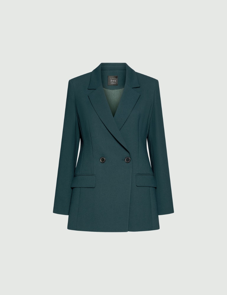 Doppelreihiger Blazer aus Envers-Satin - Marella