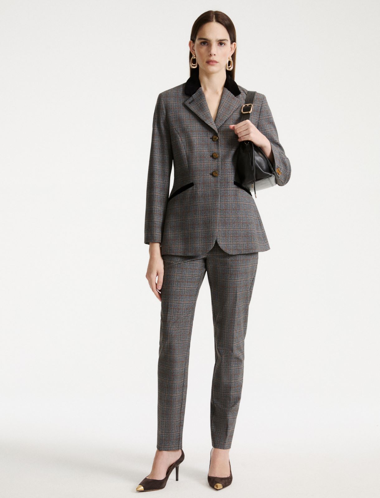 Slim-fit stretch twill blazer - GREY - Marella - 2