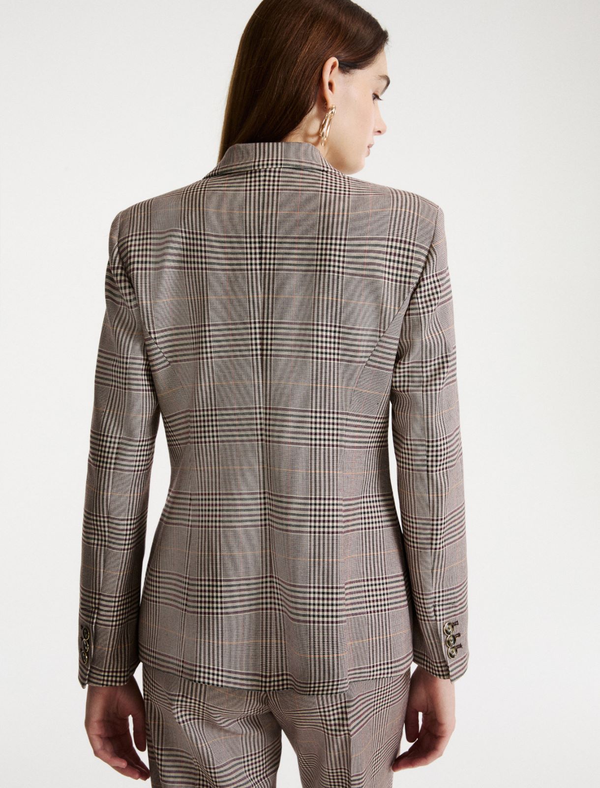 Glencheck-Blazer - SCHOKOLADE - Marella - 3