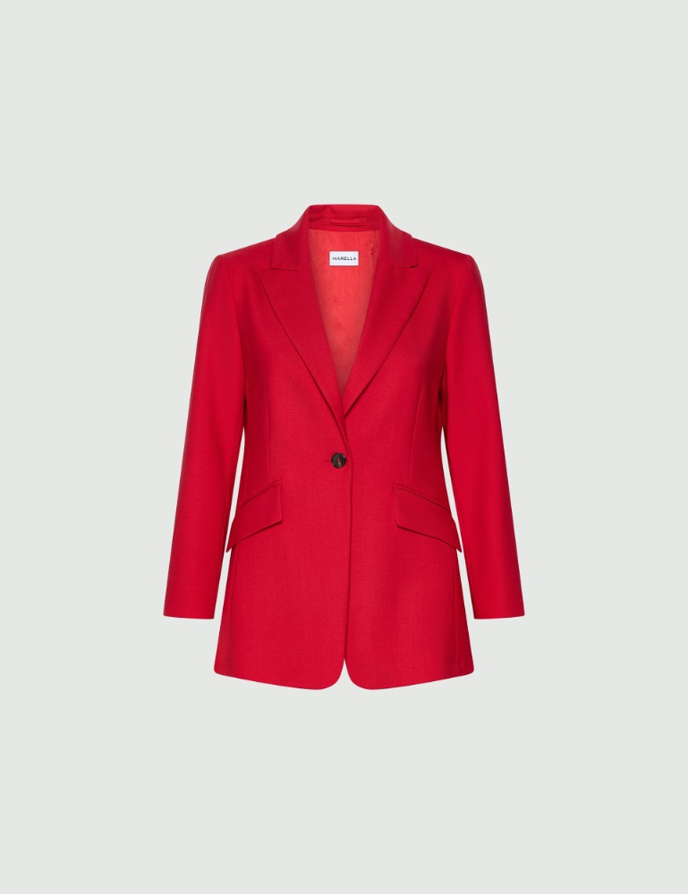 Einreihiger Blazer aus Stretch-Twill - Marella