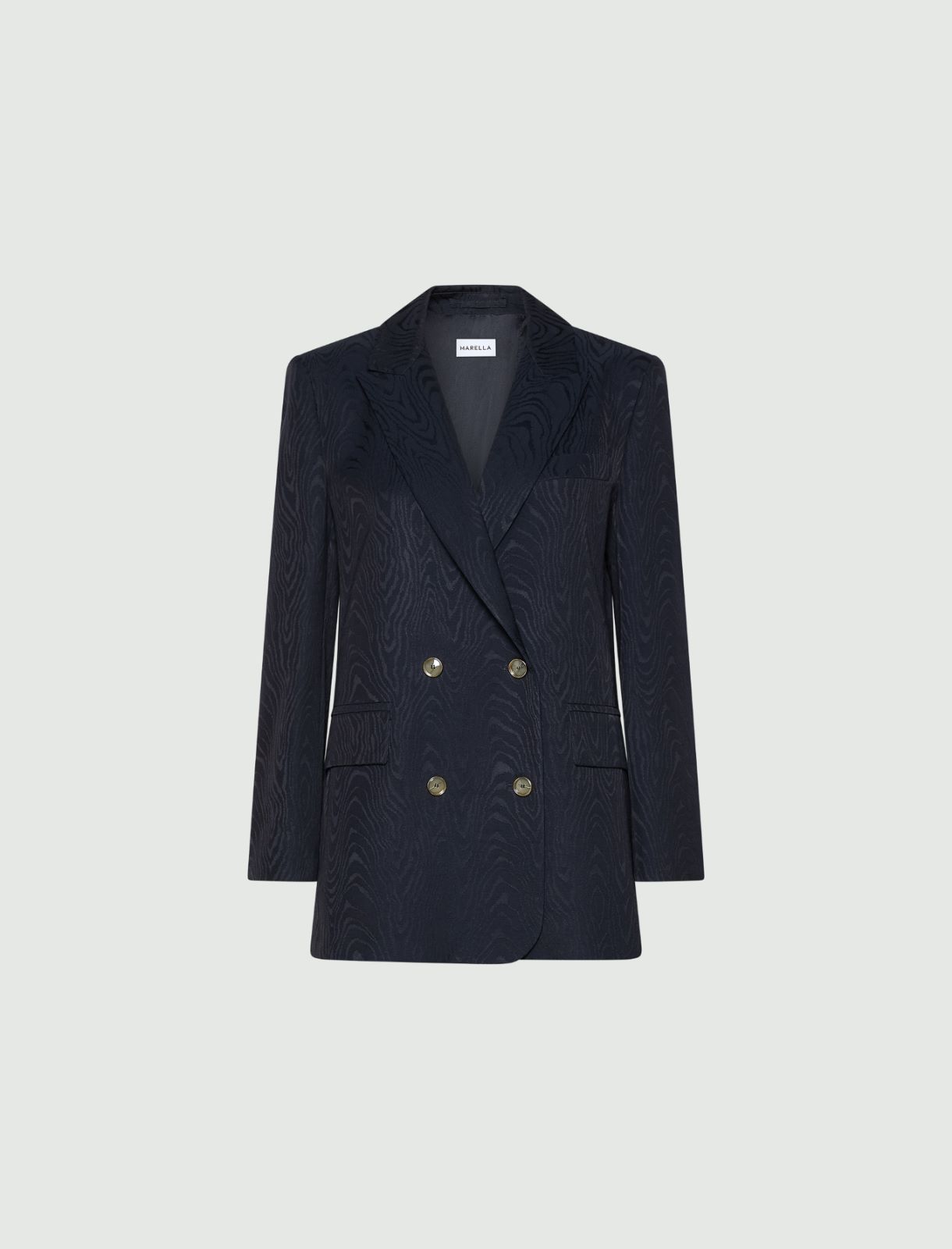 Jacke aus Moiré-Jacquard - BLAU - Marella