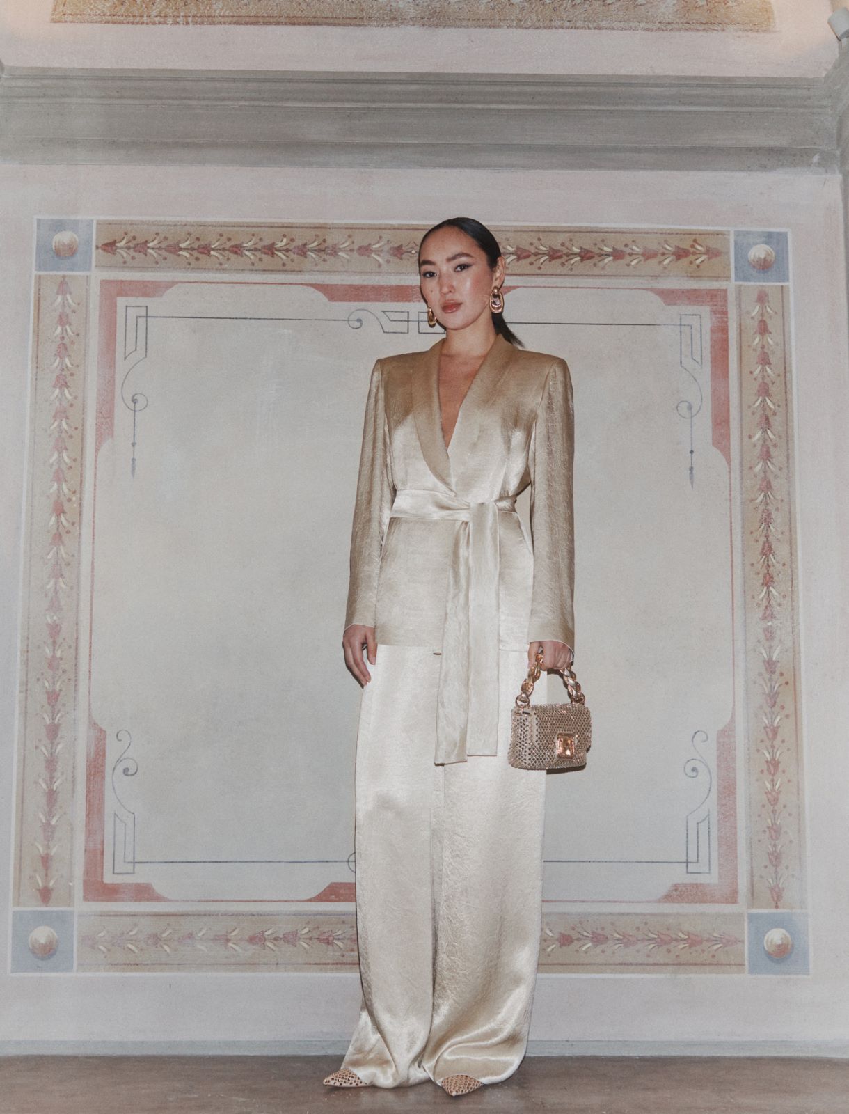 Blazer en satin léger - NATUREL - Marella - 2