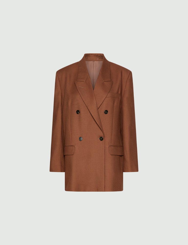 Oversized wool twill jacket - Marella