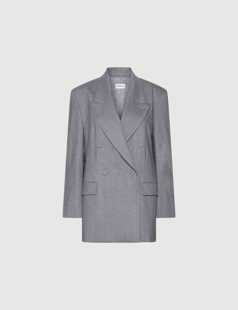 Wide-fit double-breasted jacket - Marella