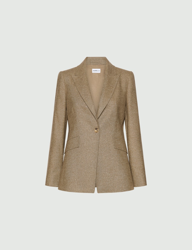 Tweed jacket with jacquard details - Marella