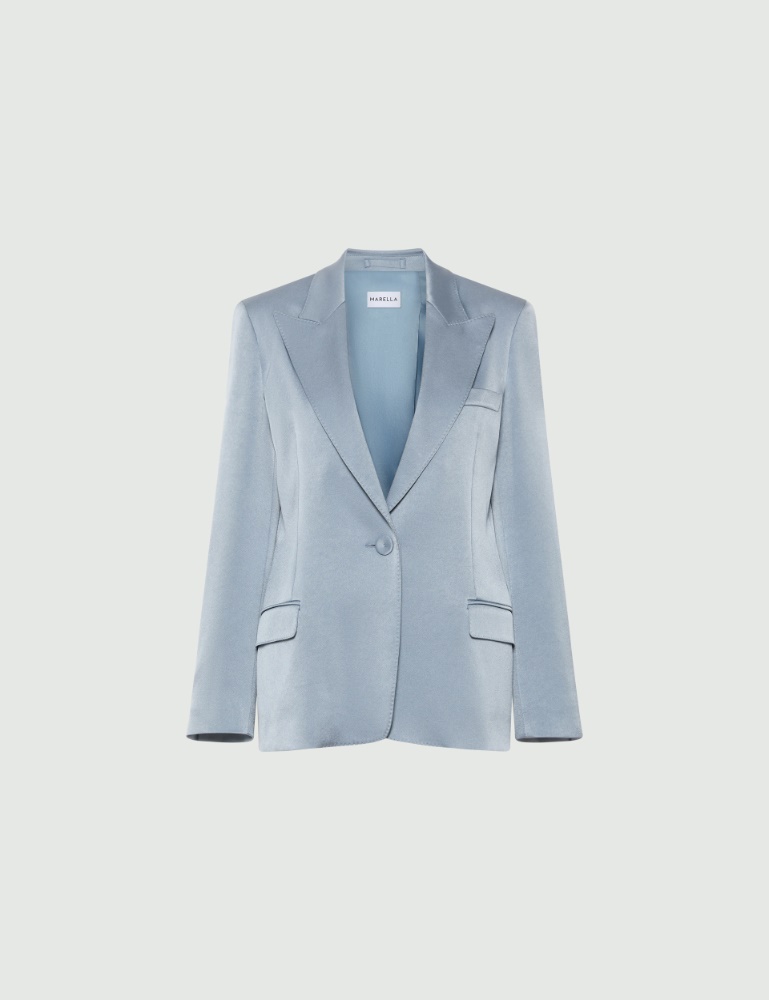 Single-breasted satin blazer - Marella