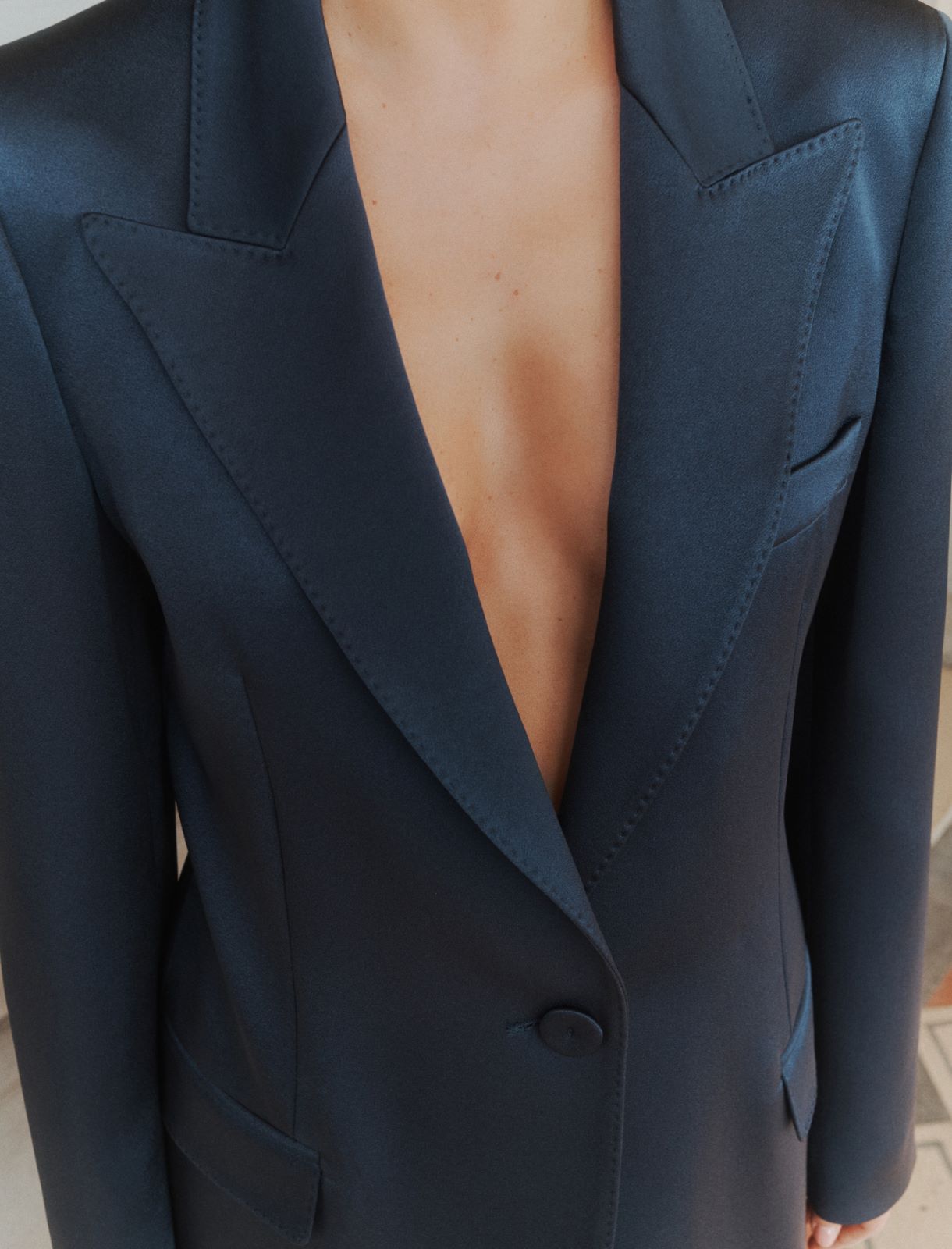 Blazer à simple boutonnage en satin - AVIATION - Marella - 5