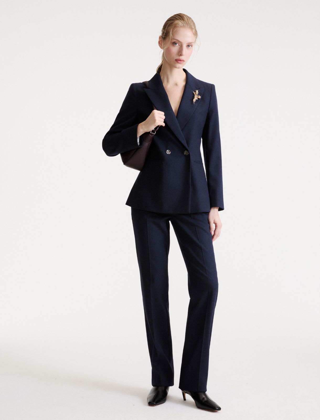 Comfort wool-blend jacket - NAVY - Marella - 2