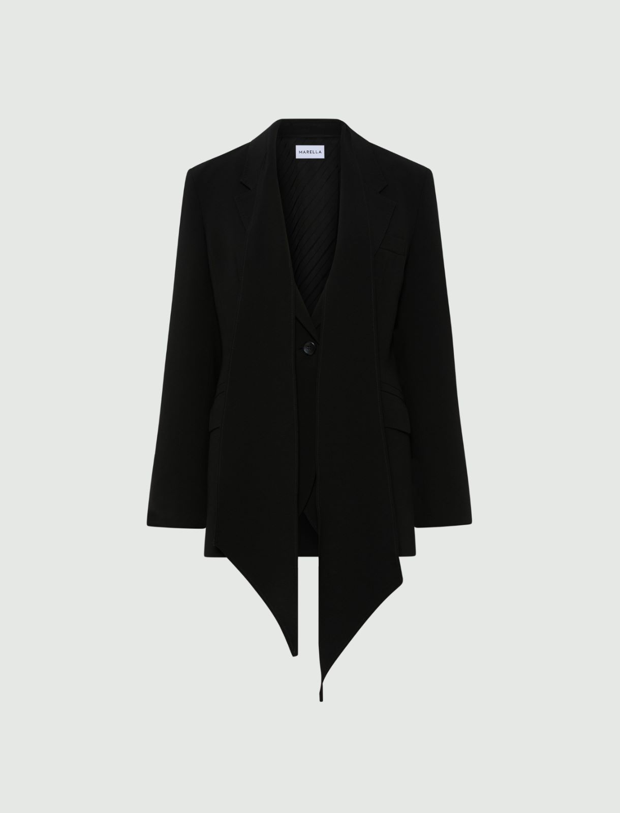 Jacke aus Envers-Satin - SCHWARZ - Marella